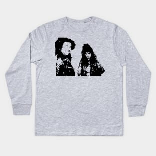 Laszlo and Nadja in the 80's Kids Long Sleeve T-Shirt